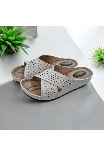 Lion Mother Large Size Cross Orthopedic Slippers with Petli Stitching Inside