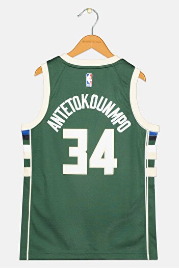 Nike x NBA Kids Boy Dri-Fit Sleeveless Basketball Jersey, Green