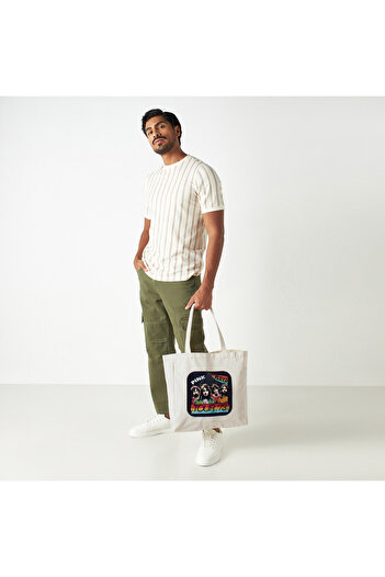 SP Characters Pink Floyd Print Shopper Bag with Double Handle