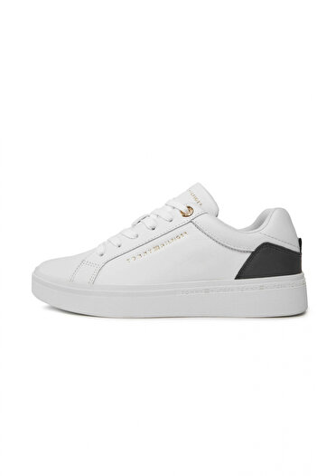 Tommy Hilfiger ADIDAși CU șireturi, PENTRU FEMEI, CULOARE SOLIDĂ, CU LOGO, BRANȚĂ DE CAUCUC