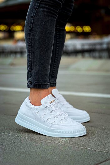pabucmarketi Lace Detailed Men's Sports Shoes White