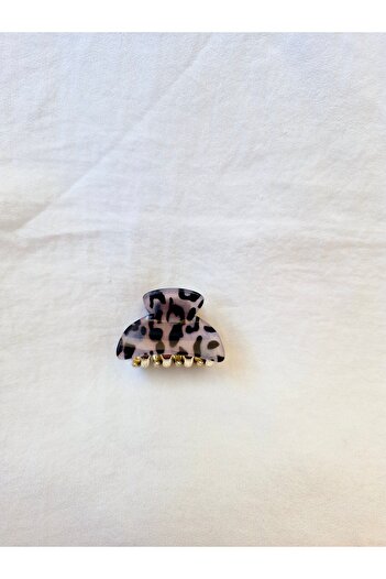 Beyaz Dükkan Leopard Pattern Bone Clothespin Buckle 4 cm (1 Pcs)