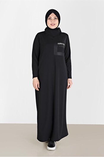 Alvina Shawl Collar Chain Detailed Dress - 20197