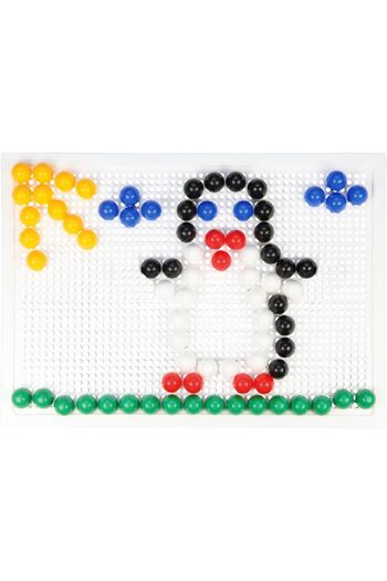 LENA Creative set Multicolored Mosaic with 120 pieces of 15 mm opaque