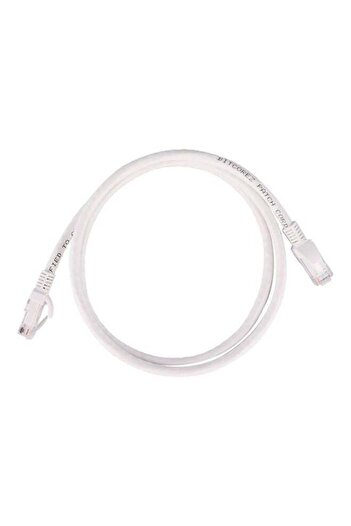 Generic كابل توصيل Bitcorez PVC Cat6 UTP بطول 1 متر أبيض