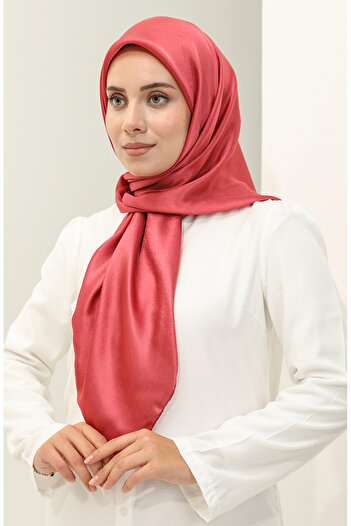 sefamerve 2025-21 Dried Rose Evening Dress Jan Jan Scarf