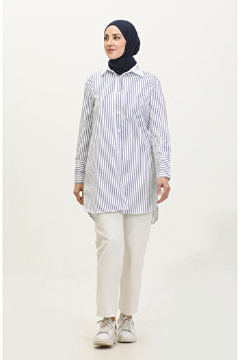 sefamerve Saks 4822-02 Striped Tunic