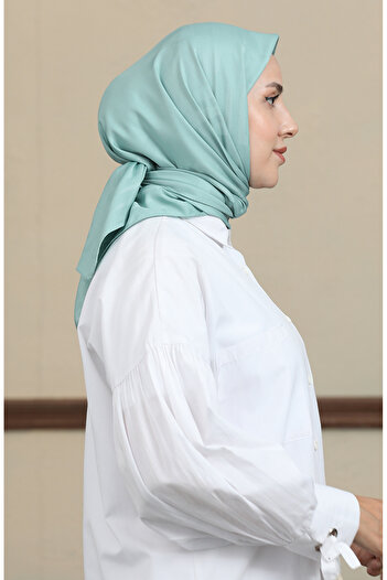 sefamerve Green Jacquard Scarf - 90169-03