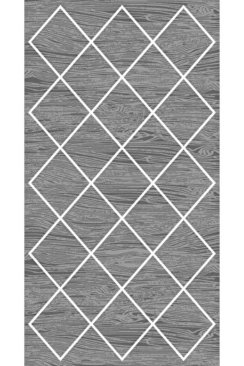 df home Digital Printed Cutting Runner - Washable Non-Slip Base, Entrance Carpet 3267