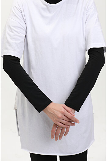 sefamerve Black Flat Sleeve - 90158-01 Model