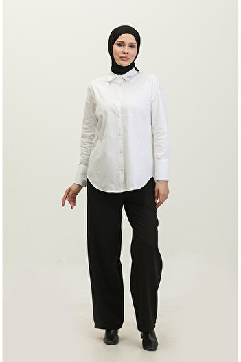 sefamerve White Buttoned Shirt - 4300-01