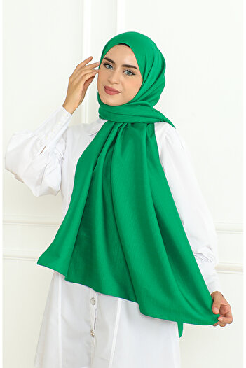 sefamerve Green Dobby Shawl - 81076-19 Model