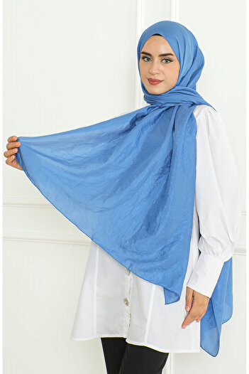 sefamerve Indigo Karaca Shawl - 81058-04