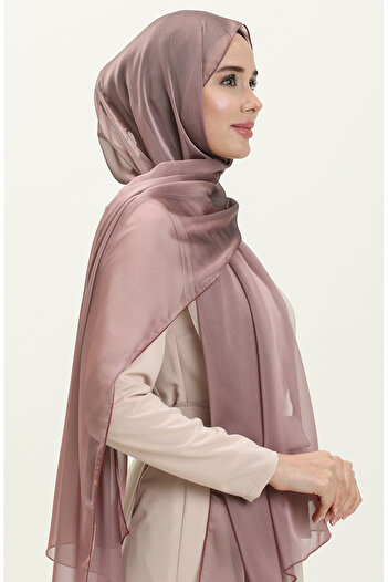 sefamerve Aymina Janjan Dried Rose Chiffon Shawl 7586-06