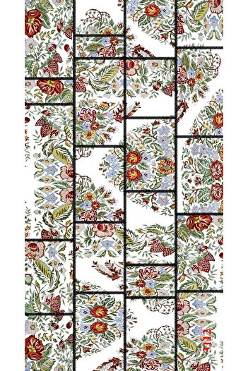 df home 3112 Model Cutting Mat - Digital Printed, Washable Non-Slip Based Doorway Carpet
