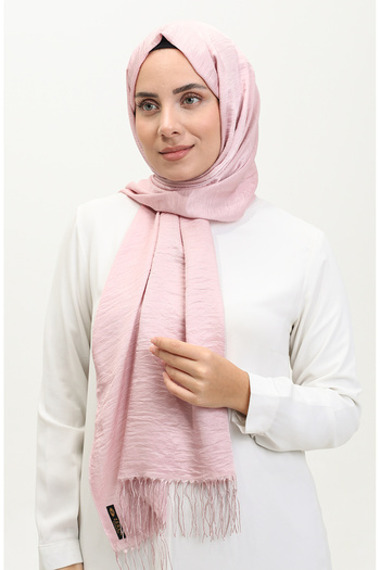 sefamerve Powder Pink Shiny Shawl - Evening Dress 2006-24