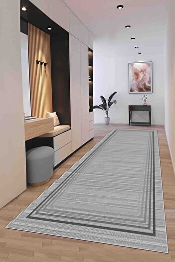 df home Geometric Scandinavian Living Room Carpet - Dustproof, Digital Printing, Washable Non-Slip Base 8153