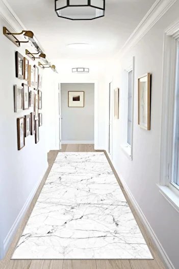 df home Digital Printed Cutting Runner - Washable Non-Slip Base, Doorway Entrance Carpet 3448