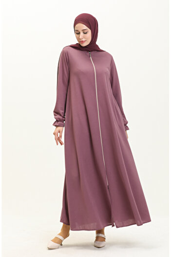 sefamerve Lilac Mevlana Pocket Ferace - 0694-10