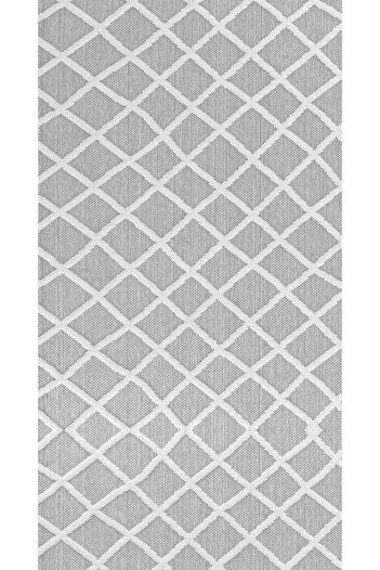 df home Geometric Scandinavian Printed Dust-Proof Living Room Carpet - Washable Non-Slip Base 8118-