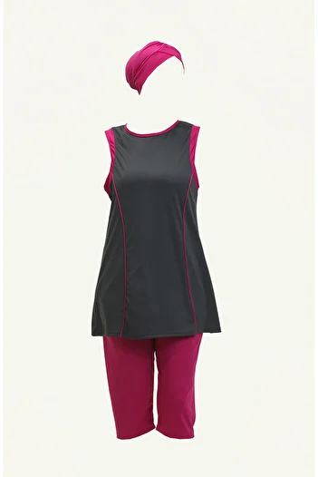 sefamerve Smoked Sleeveless Pool Swimsuit - 2403-01