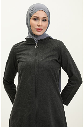 sefamerve Fermuarlı Kap 6109-04 Antrasit