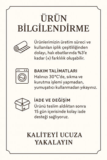 Hülya Home Jüt Hasır Desenli Dijital Baskı Yıkanabilir Kaymaz Taban Ince Salon Halısı Mutfak Halısı Ve Yolluk