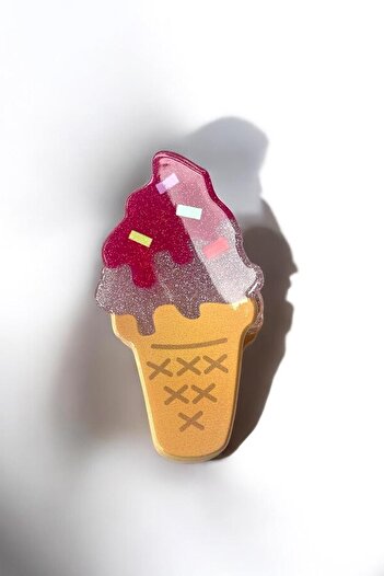 TAKIŞTIR Mixed Color Ice Cream Figured Bone Latch Buckle