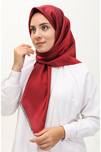 sefamerve Oil Green Plain Scarf - 1266-06