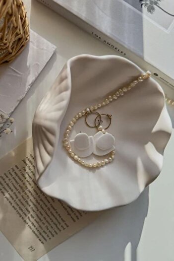 Home Oyster Decorative Jewelry Plate, Seashell Jewelry Shooting Stand, Soap Dish