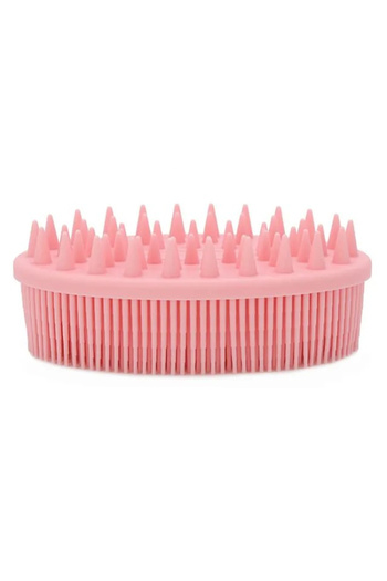 Empria Perie pentru corp 2 in 1, burete din silicon pentru curatare, exfoliere si masaj corporal Roz