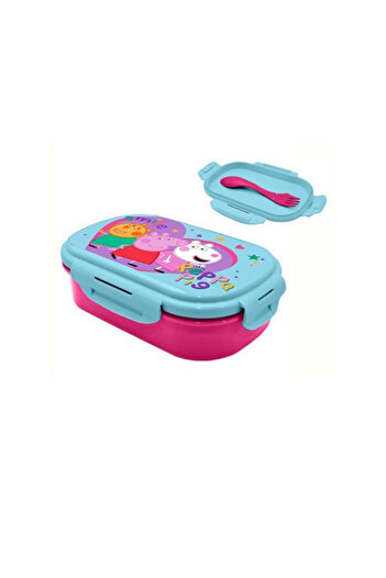 Peppa Pig Sandwich box with cutlery and 400ml tritan water bottle Peppa Pig