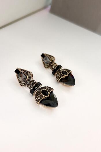 New Obsessions Black Vintage Soul Women Earrings
