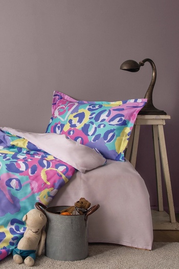 İssimo Home Pinky 210 Tc (83 Thread) Digital Cotton Satin Single Duvet Cover Set