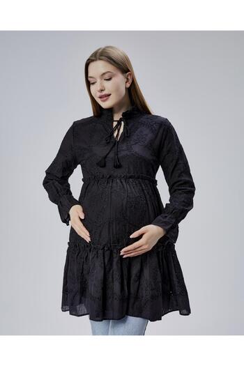 LİYACA Brode Lace Festo Tunic Maternity Tunic