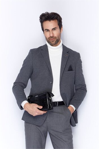 Aka Black Leather Hand and Shoulder Bag - 338 12
