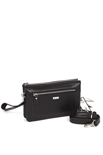Aka Black Leather Hand and Shoulder Bag - 364 1