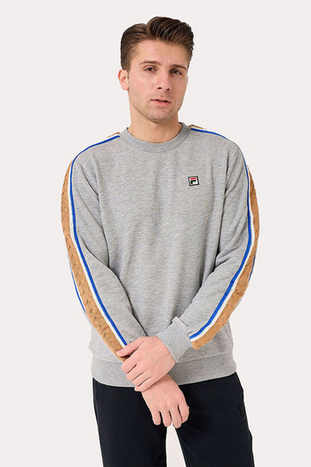 Fila Men's Crew Neck Sweatshirt Braid Detail Tm 411156