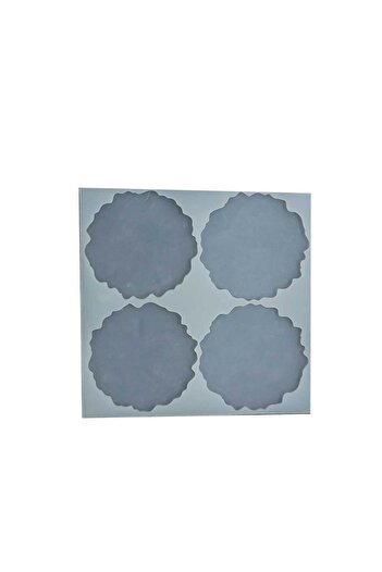 Eminonutoptanci Epoxy Coaster 10 cm Geode 4 Pcs