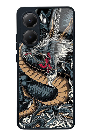 Spoyi Xiaomi Poco X7 Pro Dragon Design Glossy Phone Case