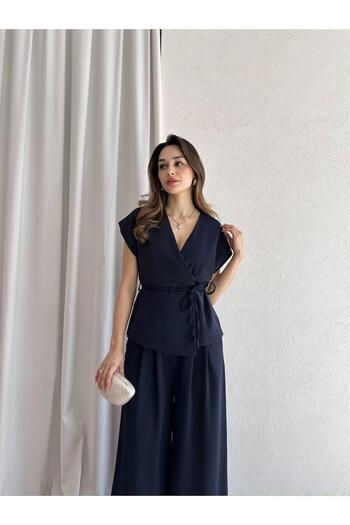 Mooi Butik Walken Suit 7392 - Navy Blue