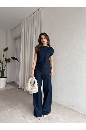 Mooi Butik Jespo Suit 3320 - Navy Blue
