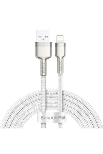 Baseus Cabluri periferice Cablu Baseus Cafule Lightning, 2m, alb