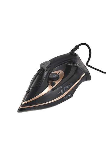 KRYPTON Ceramic Steam Iron – Wet & Dry Use, Burst Steam, Self-cleaning, Anti-drip, For All Fabrics