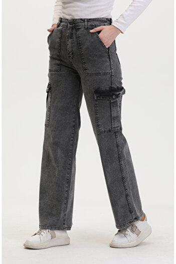 sefamerve Kargo Cep Kot Pantolon 2828-05 Antrasit