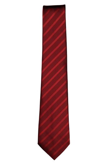 1001 Kravat Red Thin Striped Tie