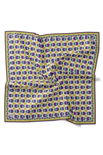 Levidor Dark Purple Levidor Twill Silk Scarf 37