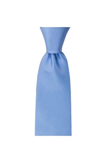 1001 Kravat Blue Colored 8 cm Wide Tie with Handkerchief
