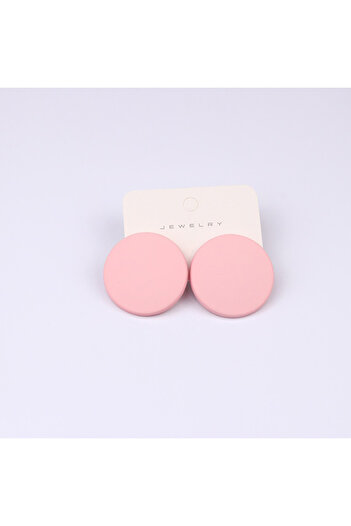 SIC MODA Round Pink Earrings Sic Moda 4387D