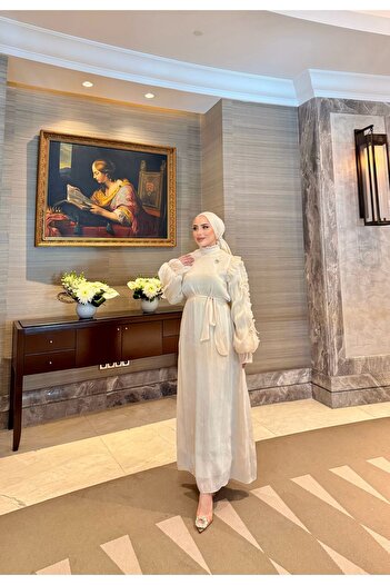 RAFEN STORE BROŞLU ELBİSE